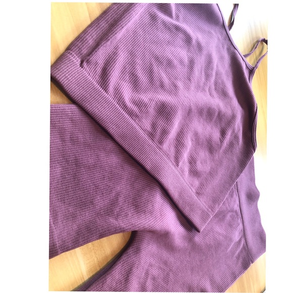 23. Mauve Ribbed Set - Picture 4 of 7